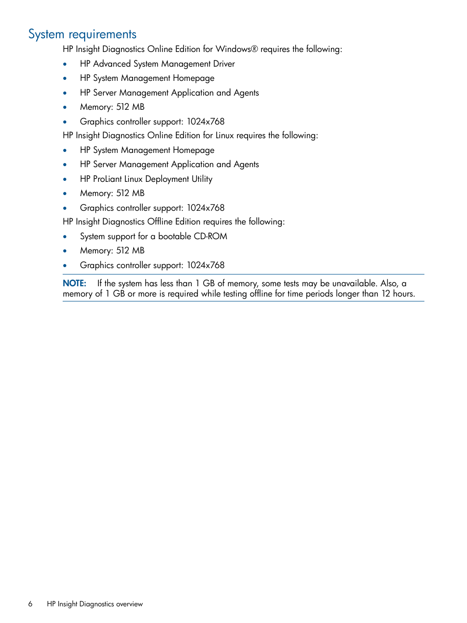 System requirements | HP ProLiant SL230s Gen8 Server User Manual | Page 6 / 41
