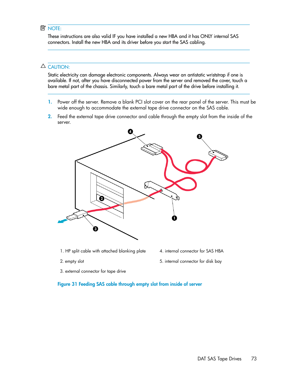 HP StoreEver DAT Tape Drives User Manual | Page 73 / 84