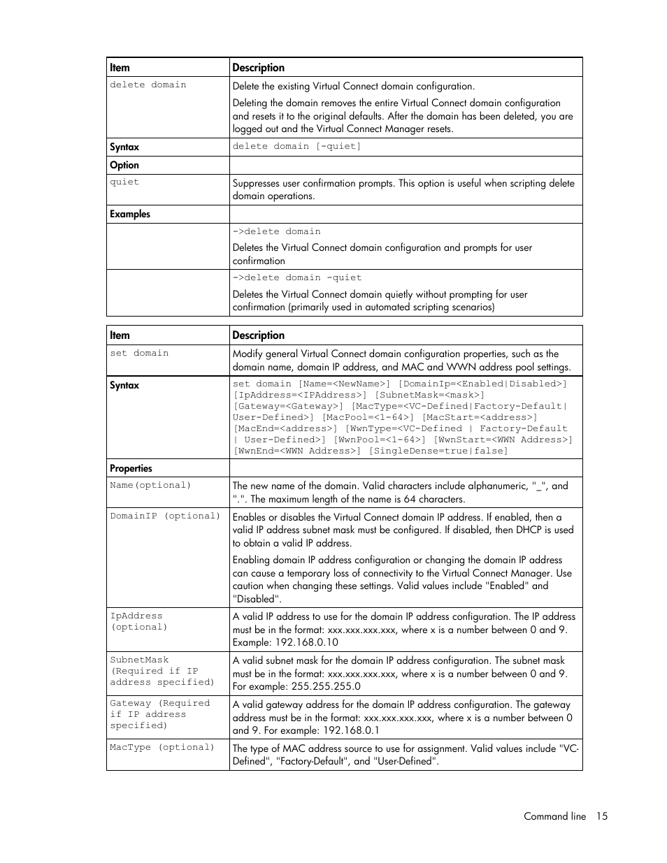 HP Virtual Connect 1.10Gb-F Ethernet Module for c-Class BladeSystem User Manual | Page 15 / 90