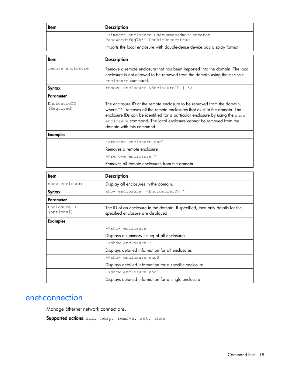 Enet-connection | HP Virtual Connect 1.10Gb-F Ethernet Module for c-Class BladeSystem User Manual | Page 18 / 90