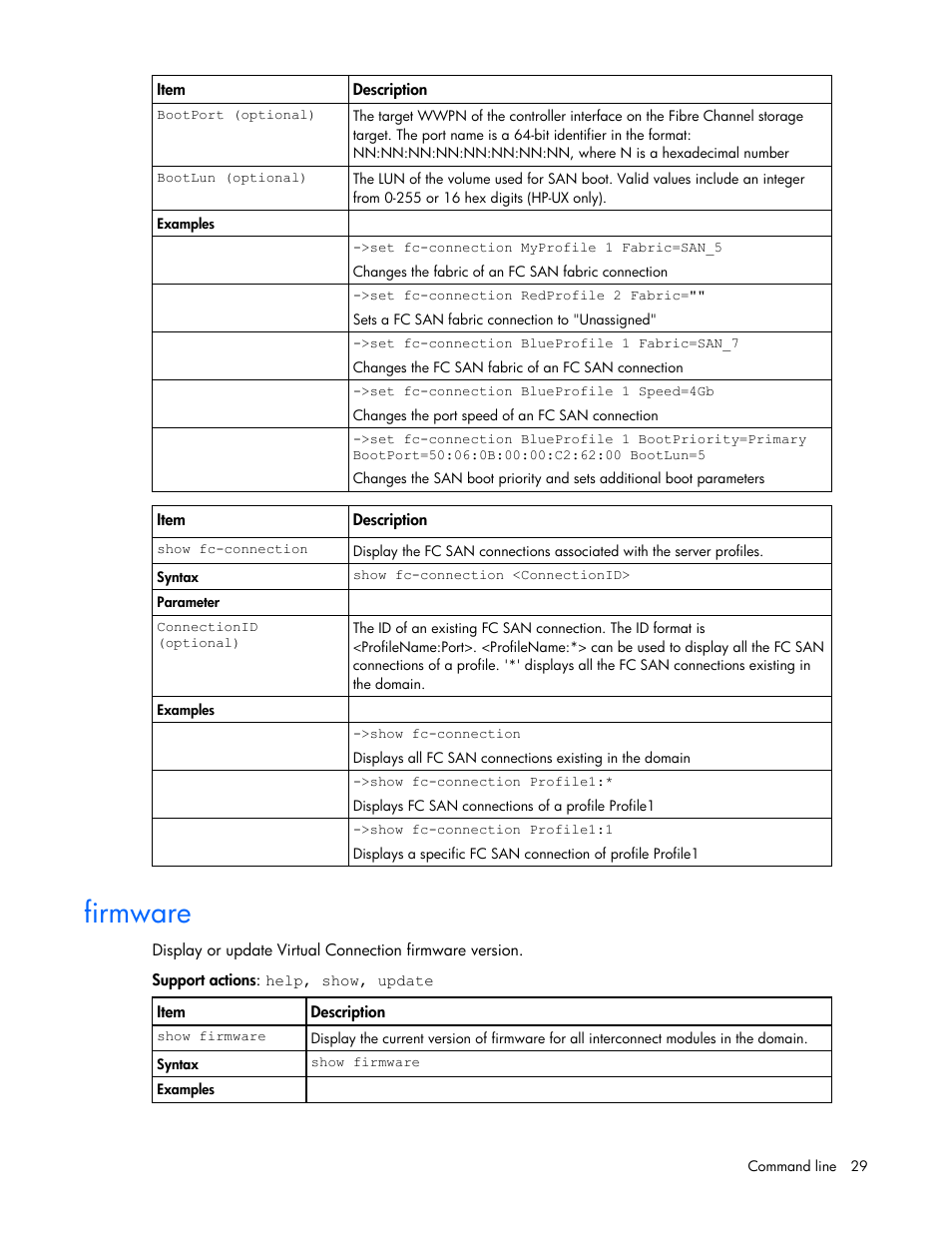 Firmware | HP Virtual Connect 1.10Gb-F Ethernet Module for c-Class BladeSystem User Manual | Page 29 / 90