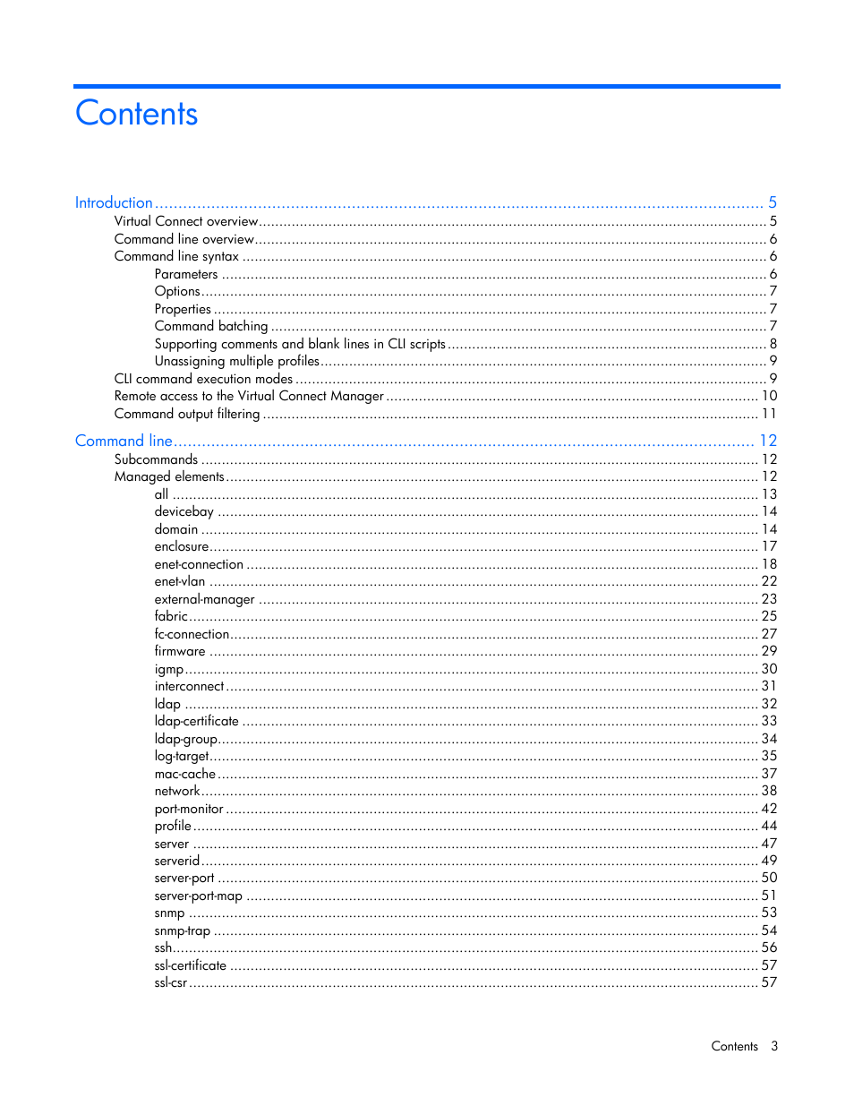 HP Virtual Connect 1.10Gb-F Ethernet Module for c-Class BladeSystem User Manual | Page 3 / 90