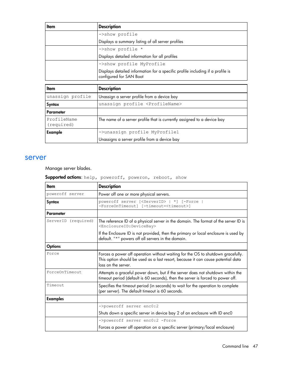Server | HP Virtual Connect 1.10Gb-F Ethernet Module for c-Class BladeSystem User Manual | Page 47 / 90