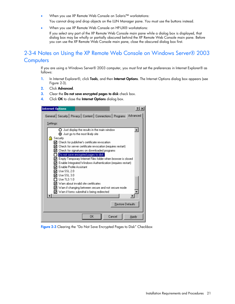 HP StorageWorks XP Remote Web Console Software User Manual | Page 21 / 100