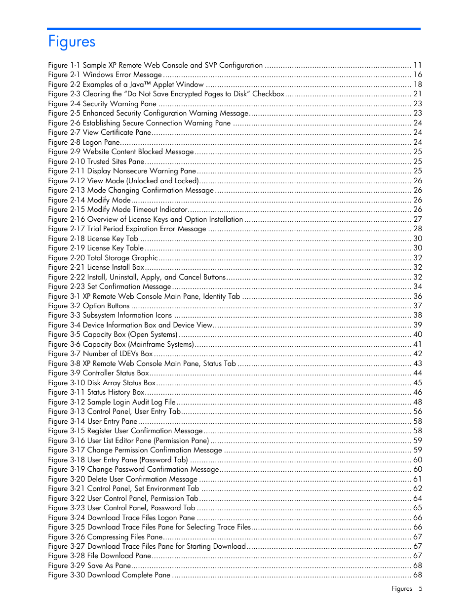 Figures | HP StorageWorks XP Remote Web Console Software User Manual | Page 5 / 100