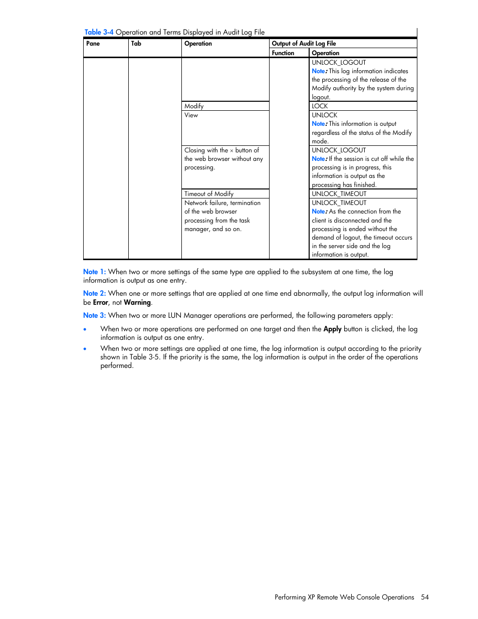 HP StorageWorks XP Remote Web Console Software User Manual | Page 54 / 100