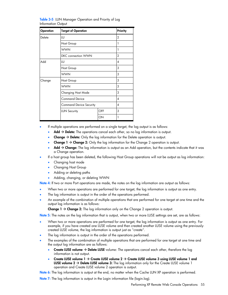 HP StorageWorks XP Remote Web Console Software User Manual | Page 55 / 100