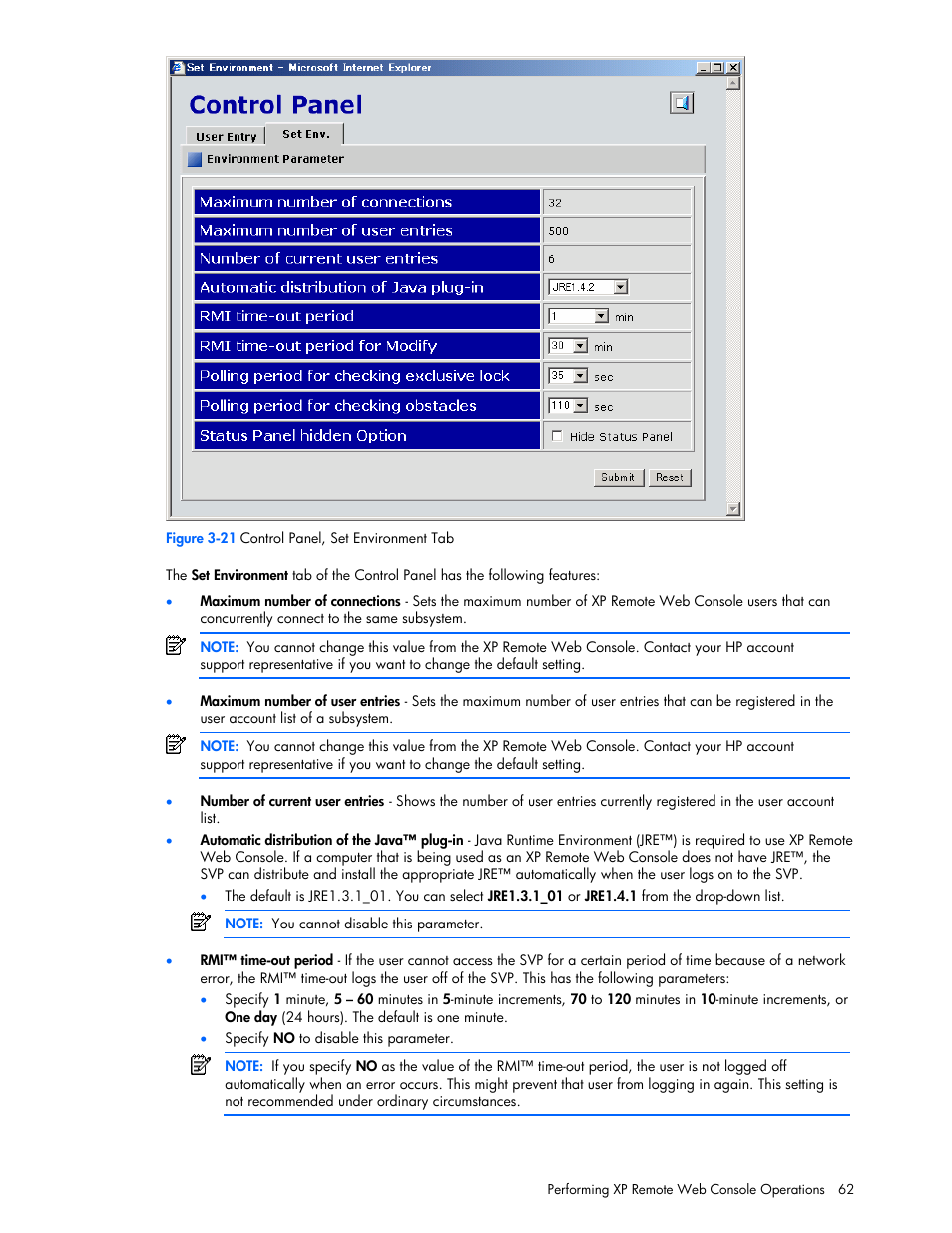 HP StorageWorks XP Remote Web Console Software User Manual | Page 62 / 100