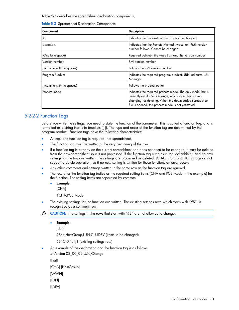 2-2-2 function tags | HP StorageWorks XP Remote Web Console Software User Manual | Page 81 / 100