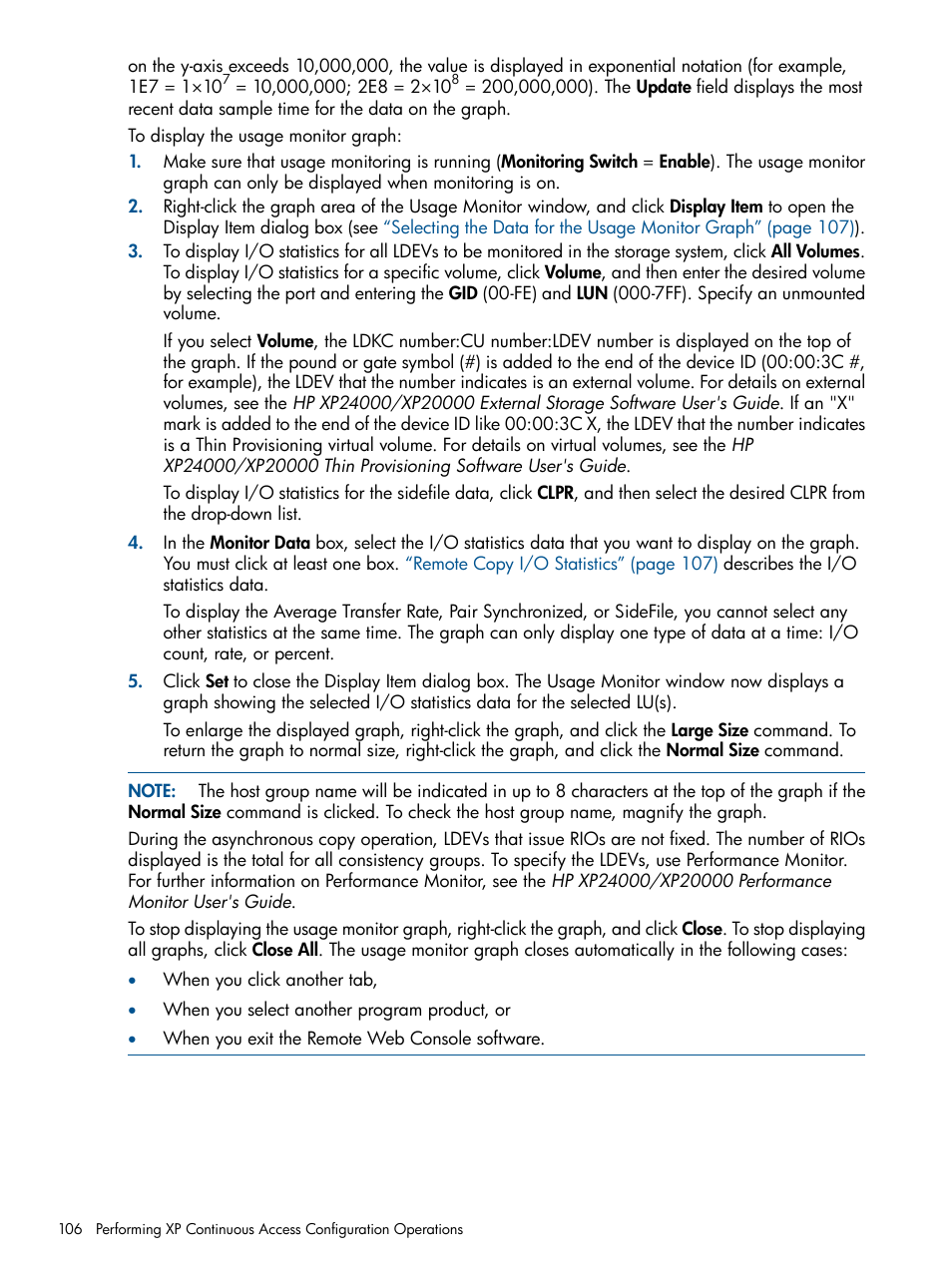 HP StorageWorks XP Remote Web Console Software User Manual | Page 106 / 176