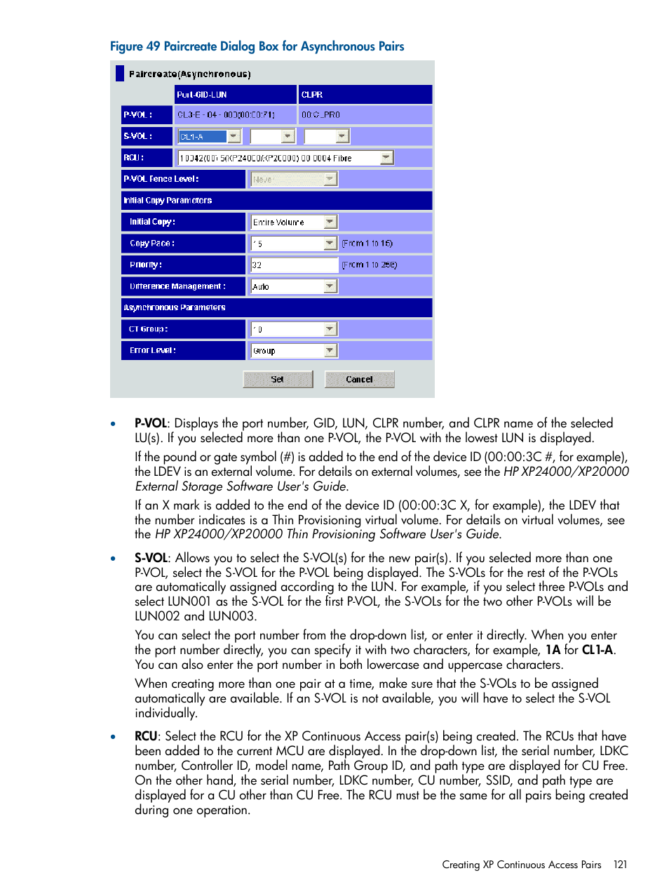 HP StorageWorks XP Remote Web Console Software User Manual | Page 121 / 176