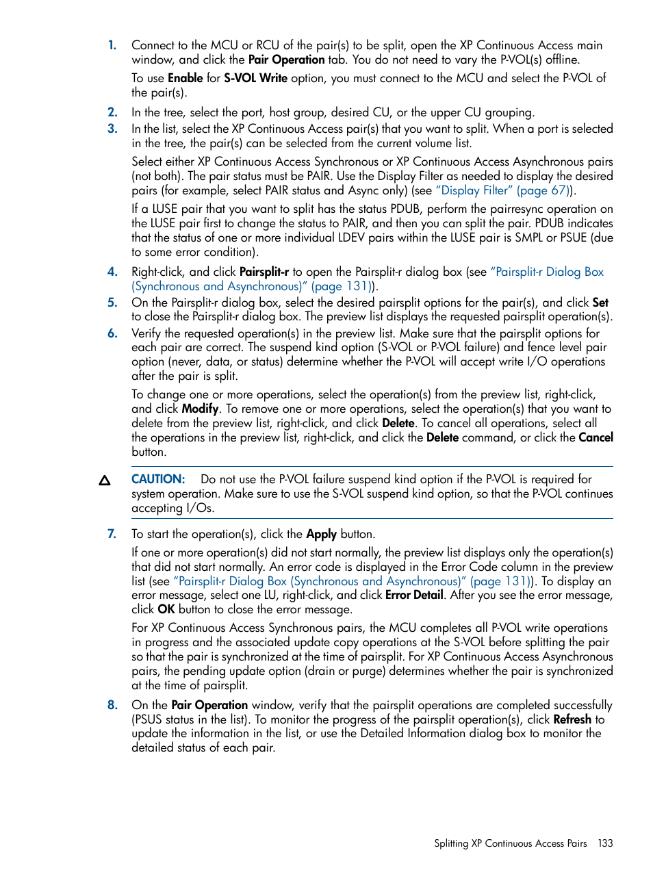 HP StorageWorks XP Remote Web Console Software User Manual | Page 133 / 176