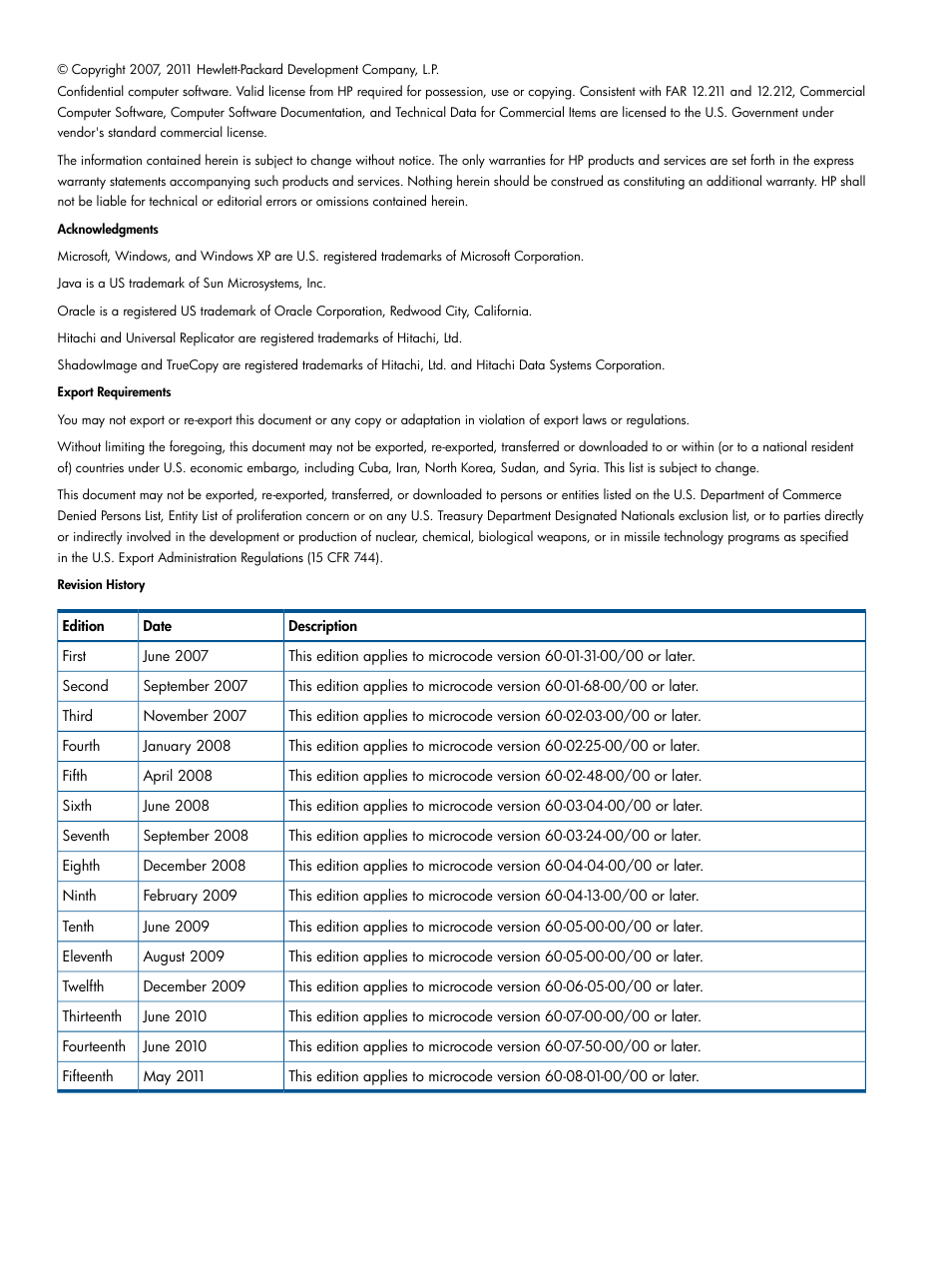 HP StorageWorks XP Remote Web Console Software User Manual | Page 2 / 176