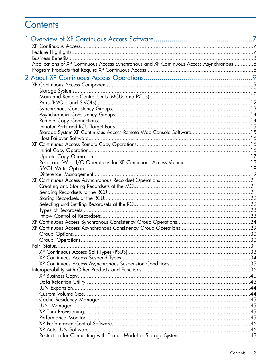 HP StorageWorks XP Remote Web Console Software User Manual | Page 3 / 176