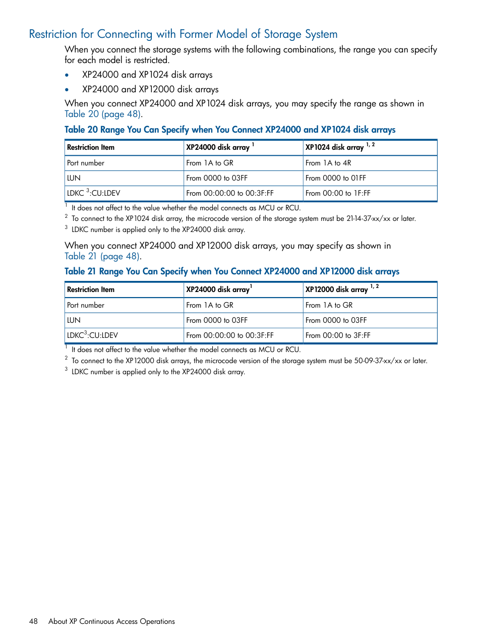 HP StorageWorks XP Remote Web Console Software User Manual | Page 48 / 176