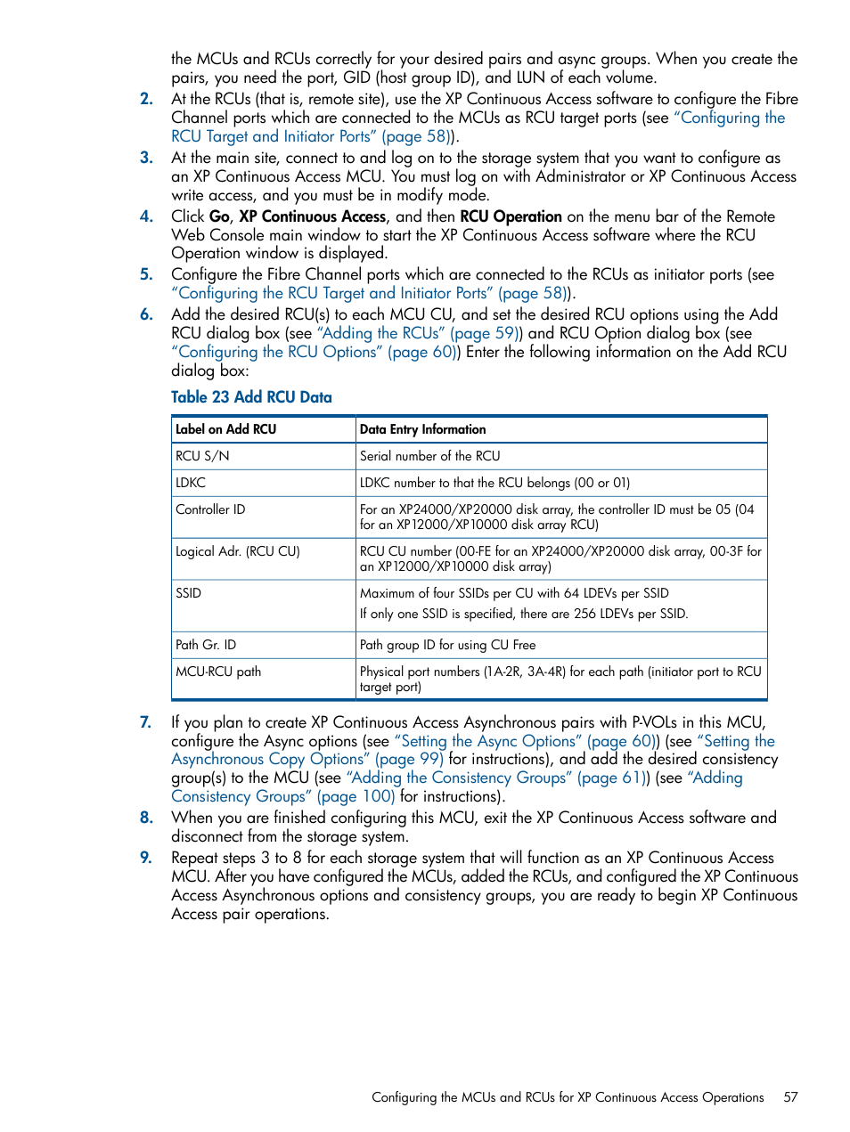 HP StorageWorks XP Remote Web Console Software User Manual | Page 57 / 176