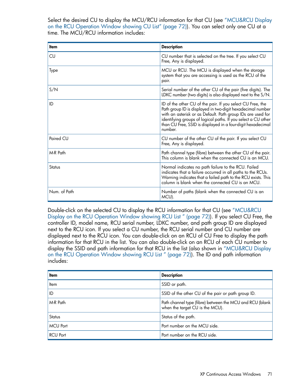 HP StorageWorks XP Remote Web Console Software User Manual | Page 71 / 176