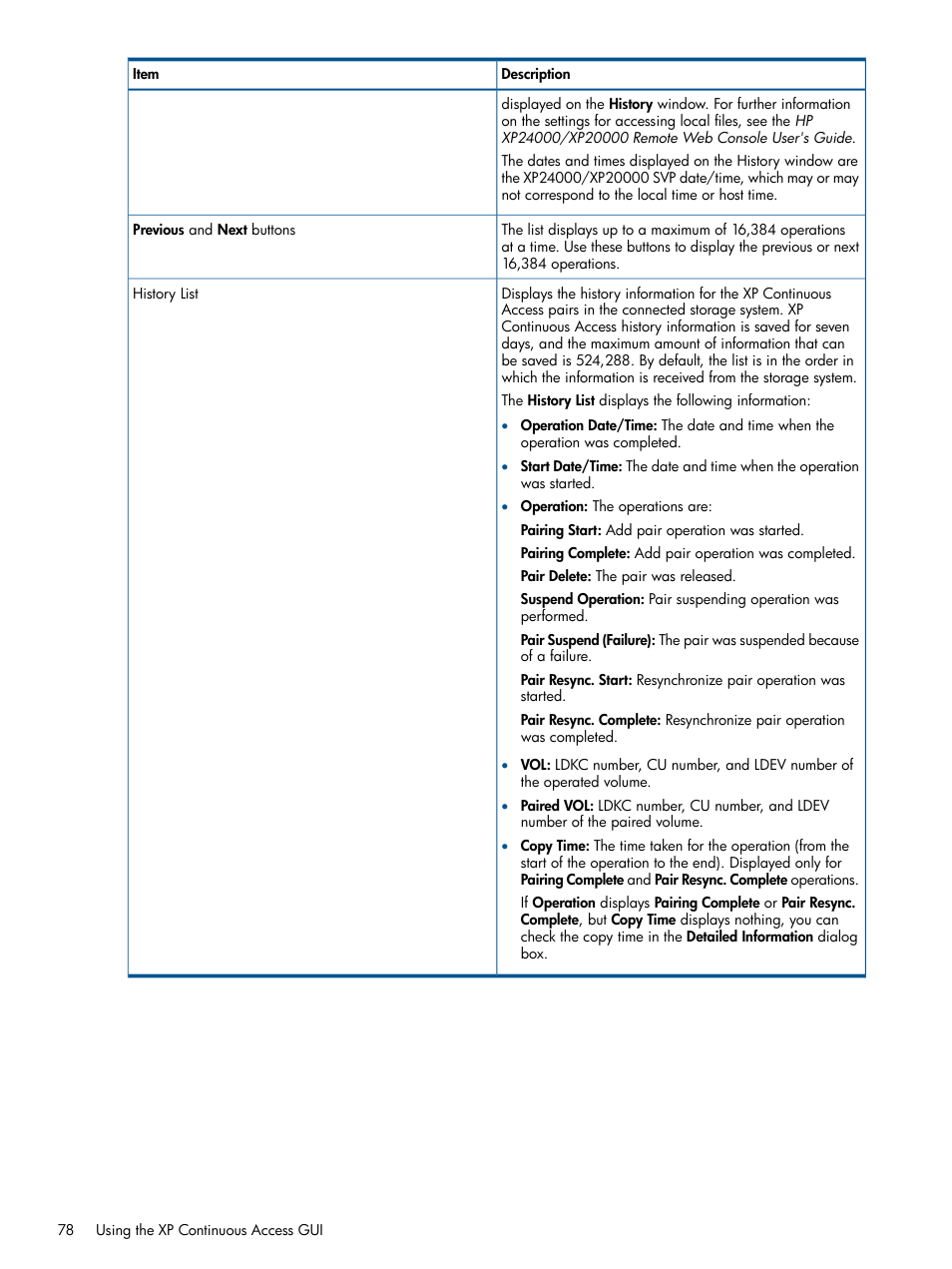 HP StorageWorks XP Remote Web Console Software User Manual | Page 78 / 176