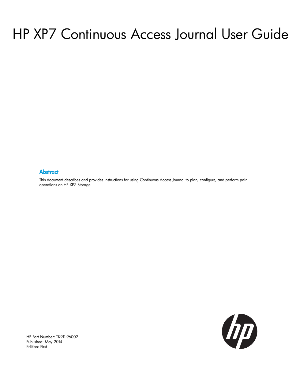 HP XP7 Storage User Manual | 186 pages