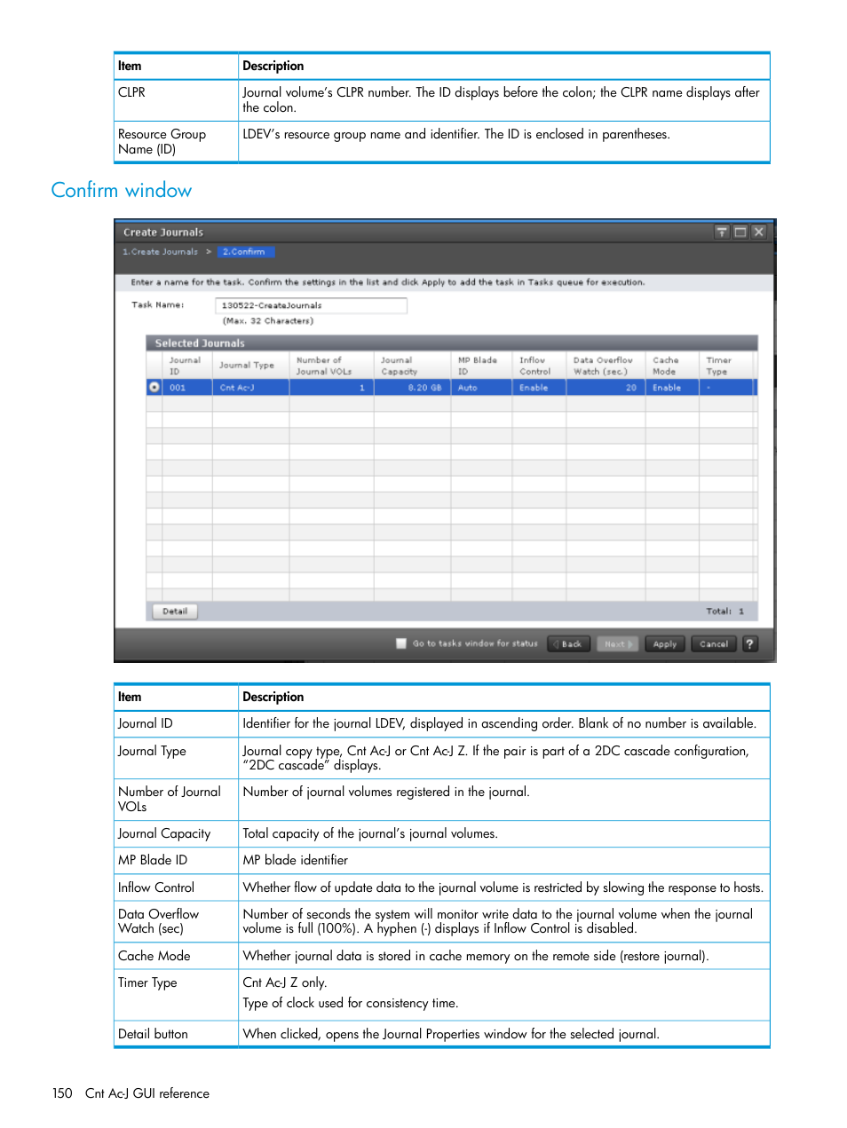 Confirm window | HP XP7 Storage User Manual | Page 150 / 186