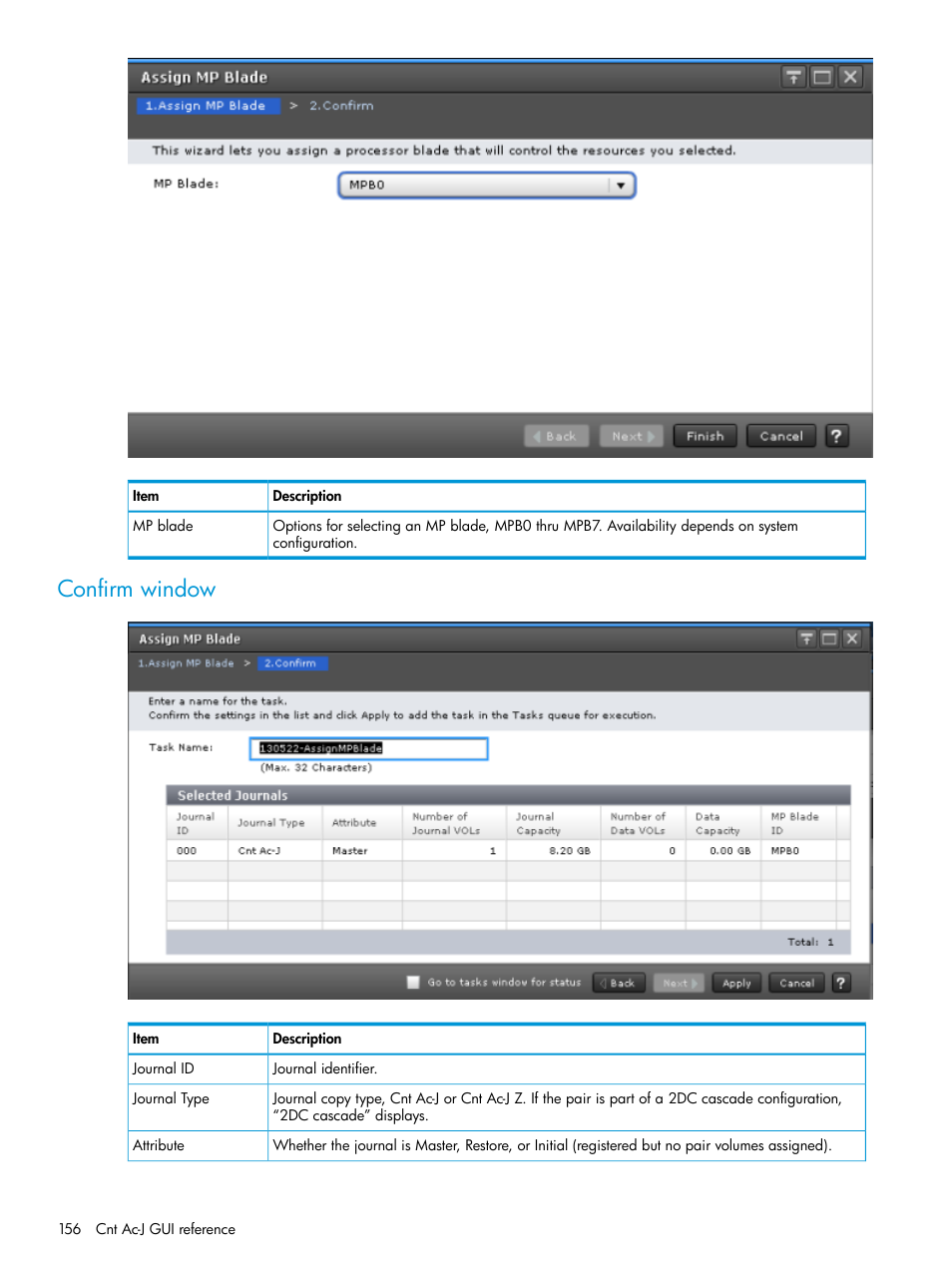 Confirm window | HP XP7 Storage User Manual | Page 156 / 186