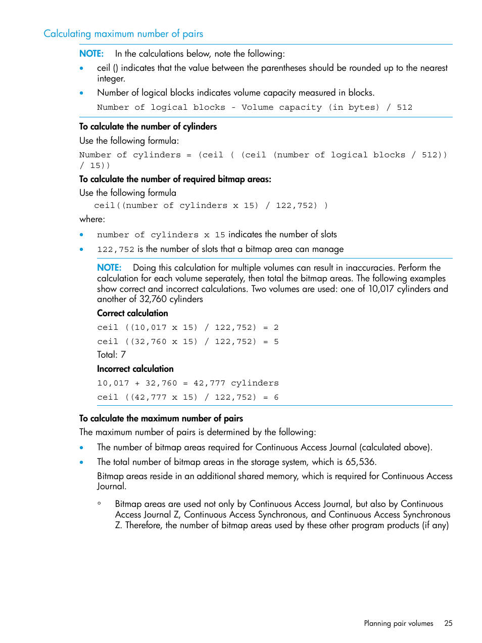 Calculating maximum number of pairs | HP XP7 Storage User Manual | Page 25 / 186