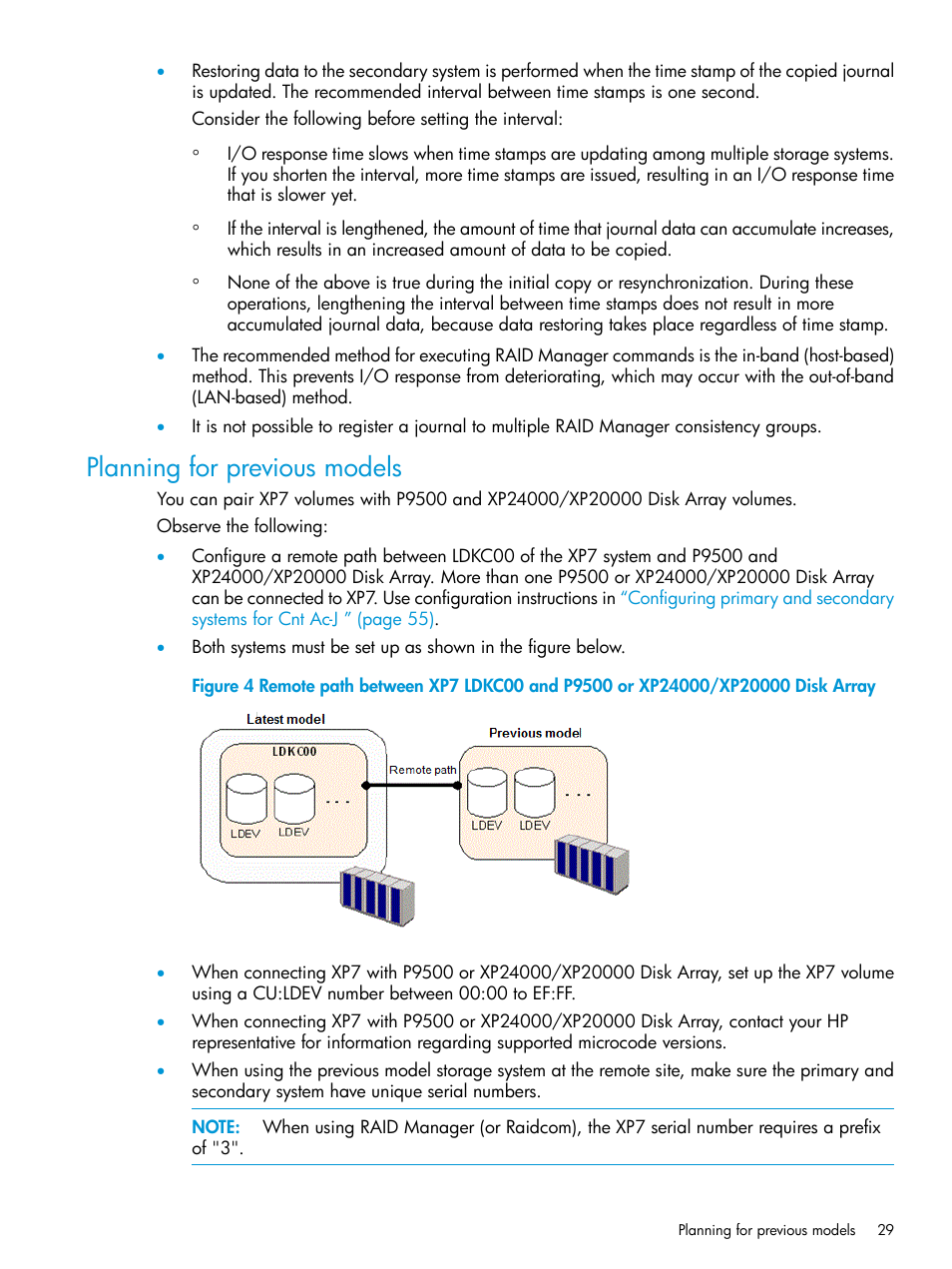 Planning for previous models | HP XP7 Storage User Manual | Page 29 / 186