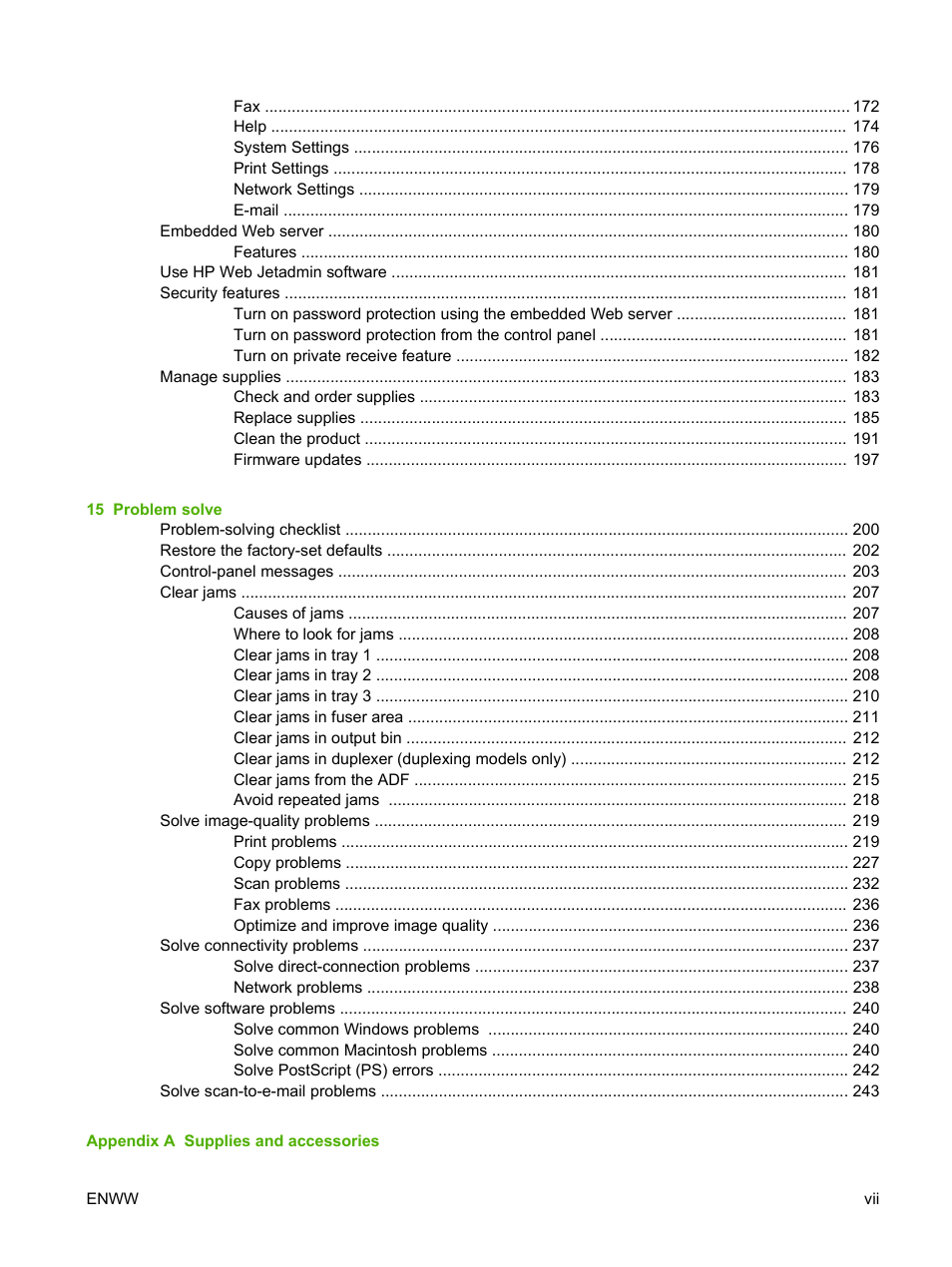 HP Color LaserJet CM2320 Multifunction Printer series User Manual | Page 9 / 292