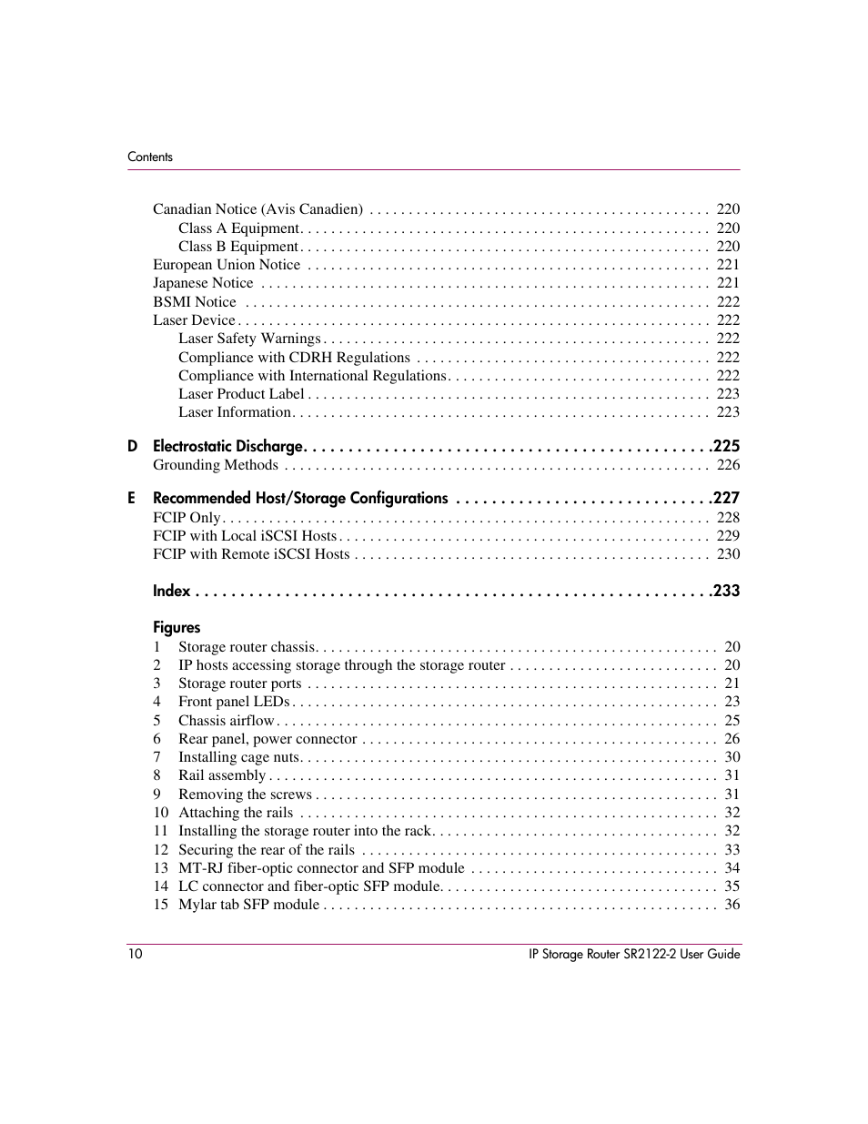 Figures | HP StorageWorks IP Storage Router User Manual | Page 10 / 242