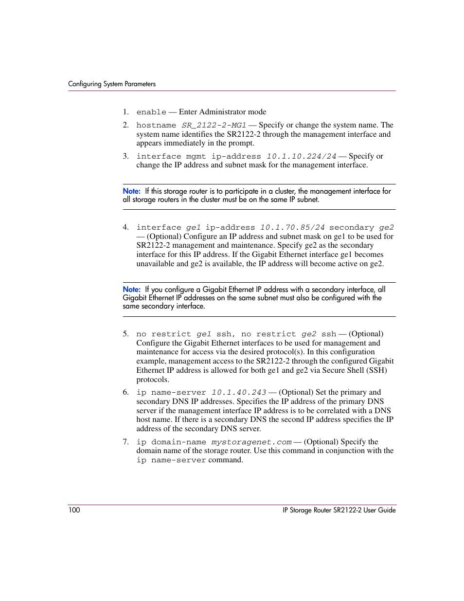 HP StorageWorks IP Storage Router User Manual | Page 100 / 242
