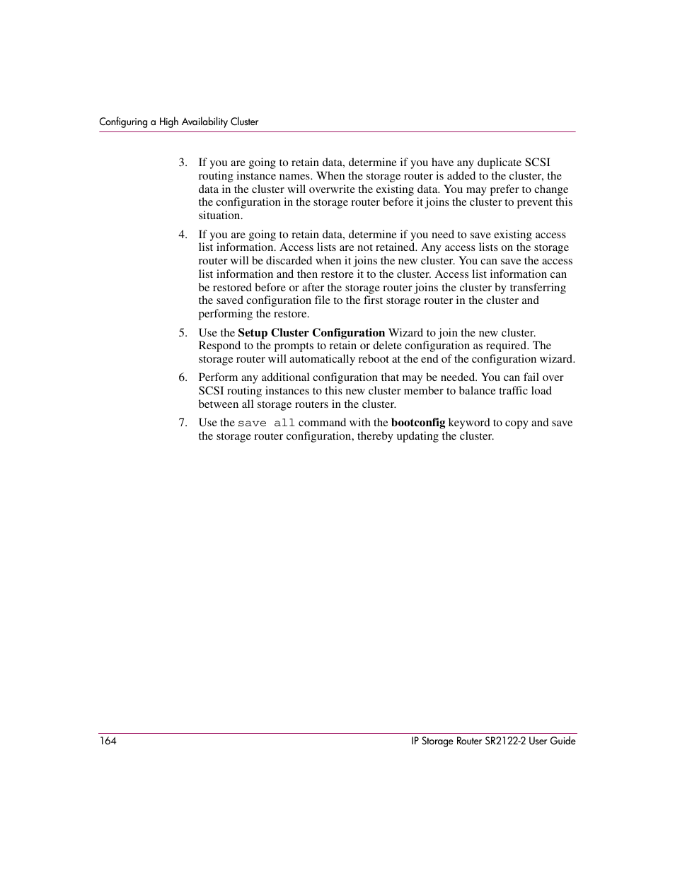 HP StorageWorks IP Storage Router User Manual | Page 164 / 242