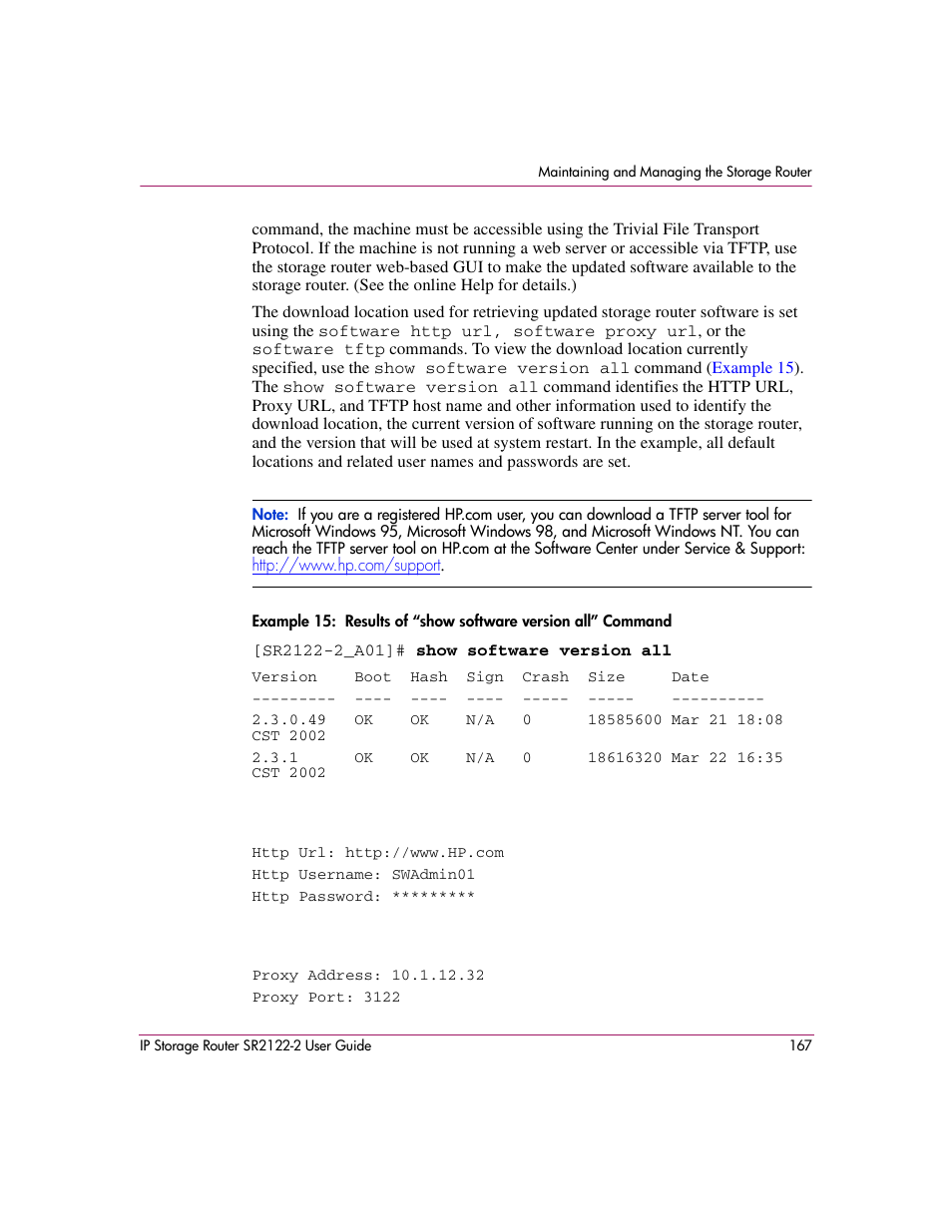 HP StorageWorks IP Storage Router User Manual | Page 167 / 242
