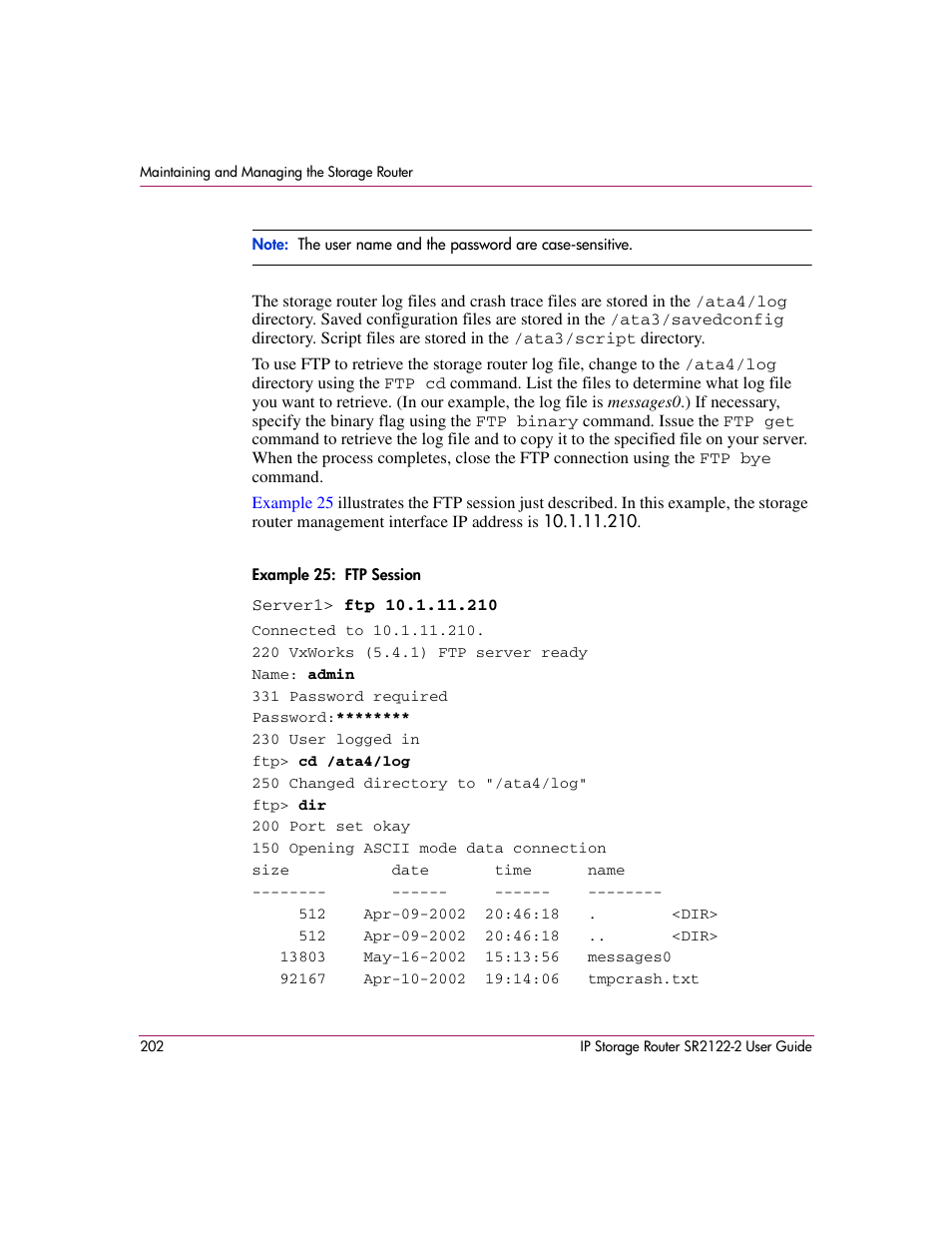 HP StorageWorks IP Storage Router User Manual | Page 202 / 242