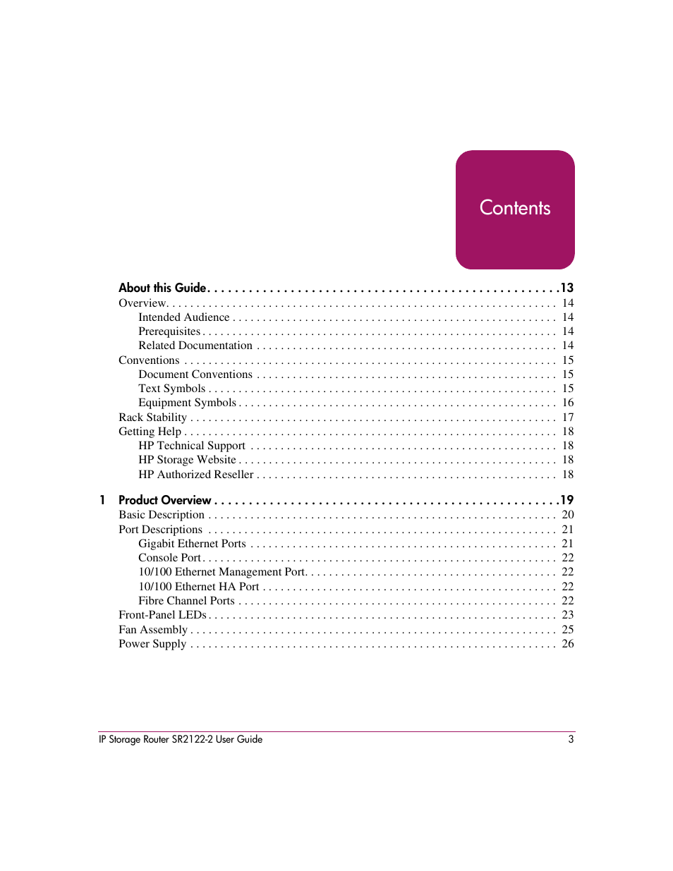 HP StorageWorks IP Storage Router User Manual | Page 3 / 242