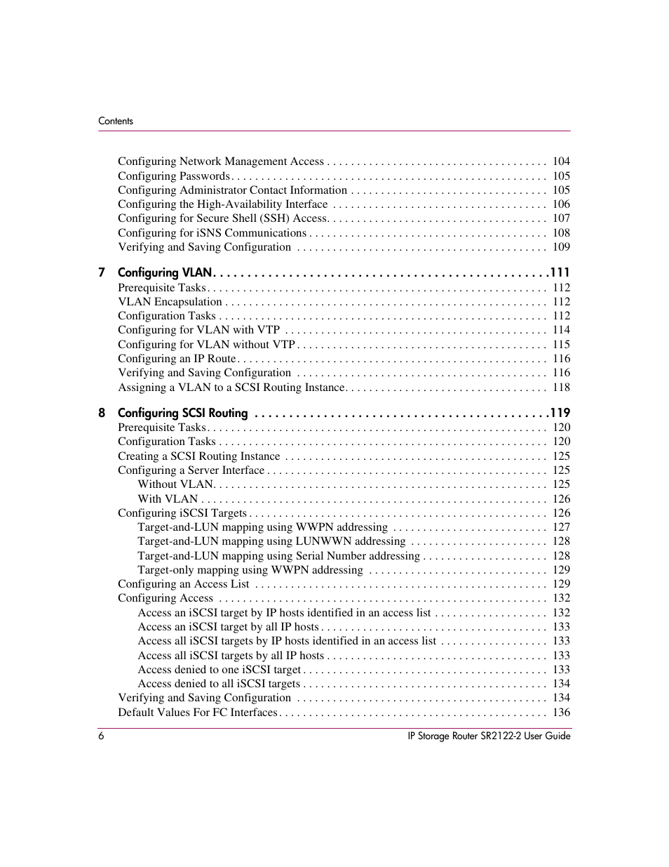 HP StorageWorks IP Storage Router User Manual | Page 6 / 242