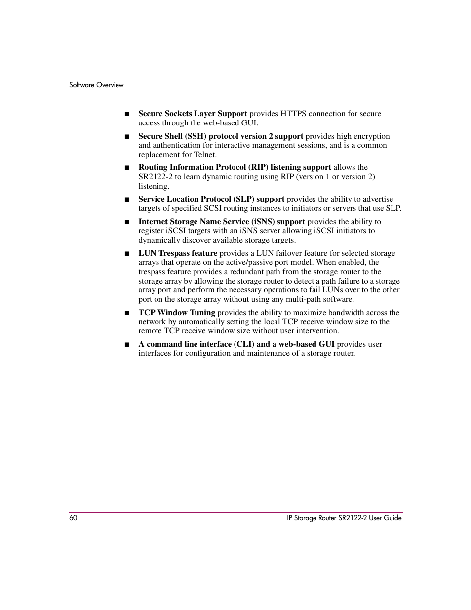 HP StorageWorks IP Storage Router User Manual | Page 60 / 242