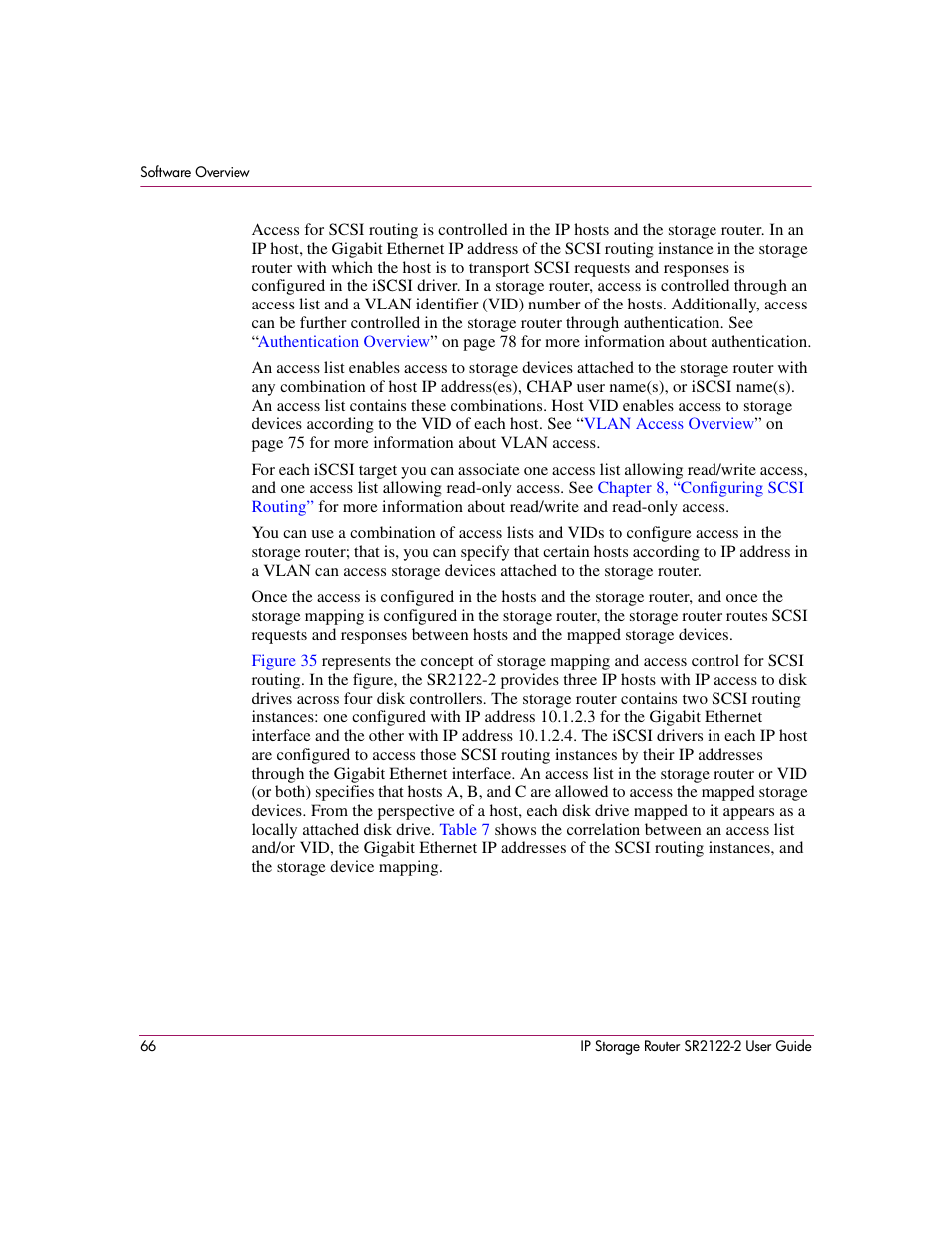HP StorageWorks IP Storage Router User Manual | Page 66 / 242