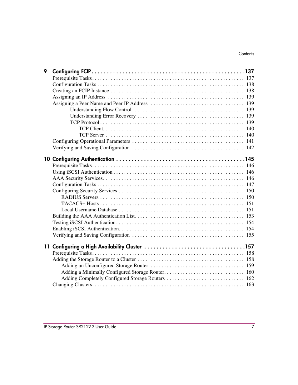 HP StorageWorks IP Storage Router User Manual | Page 7 / 242