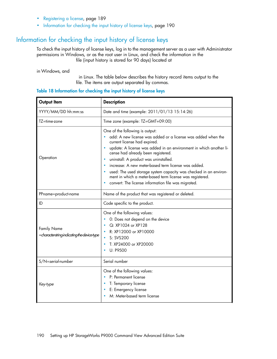 HP XP Array Manager Software User Manual | Page 190 / 238