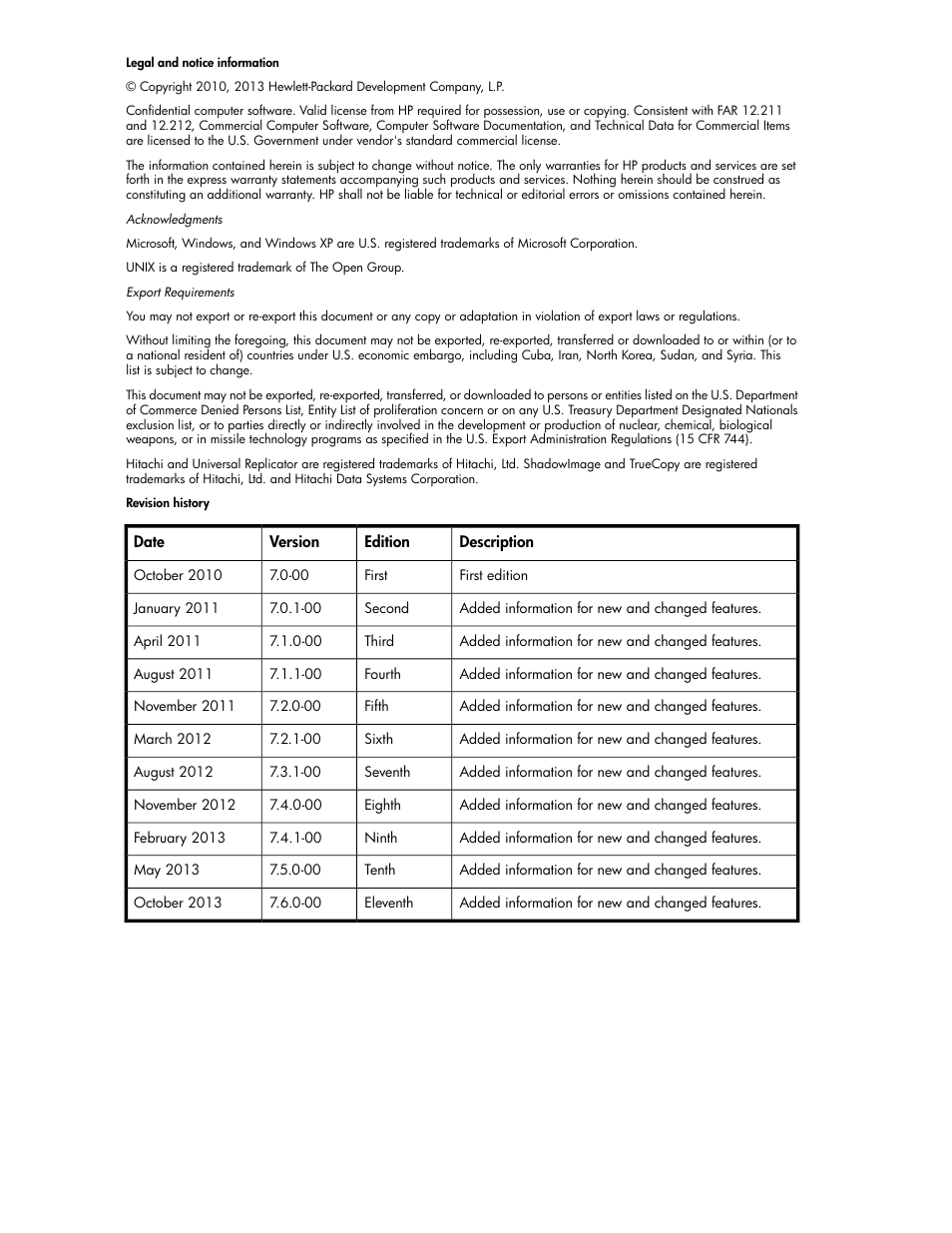 HP XP Array Manager Software User Manual | Page 2 / 238