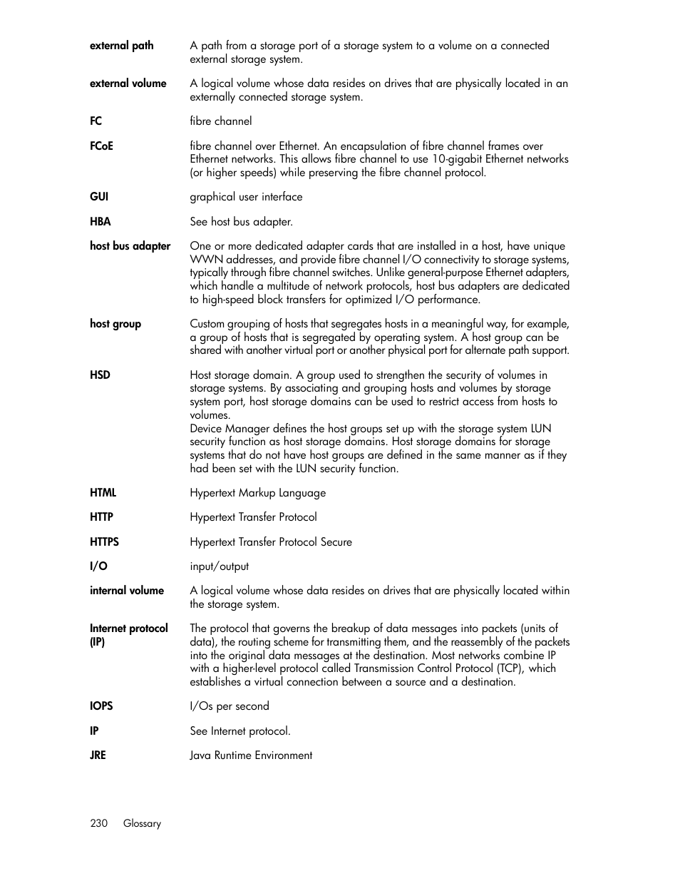 HP XP Array Manager Software User Manual | Page 230 / 238