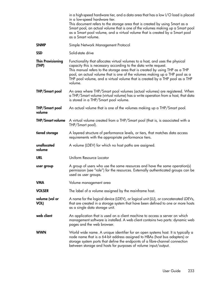 HP XP Array Manager Software User Manual | Page 233 / 238