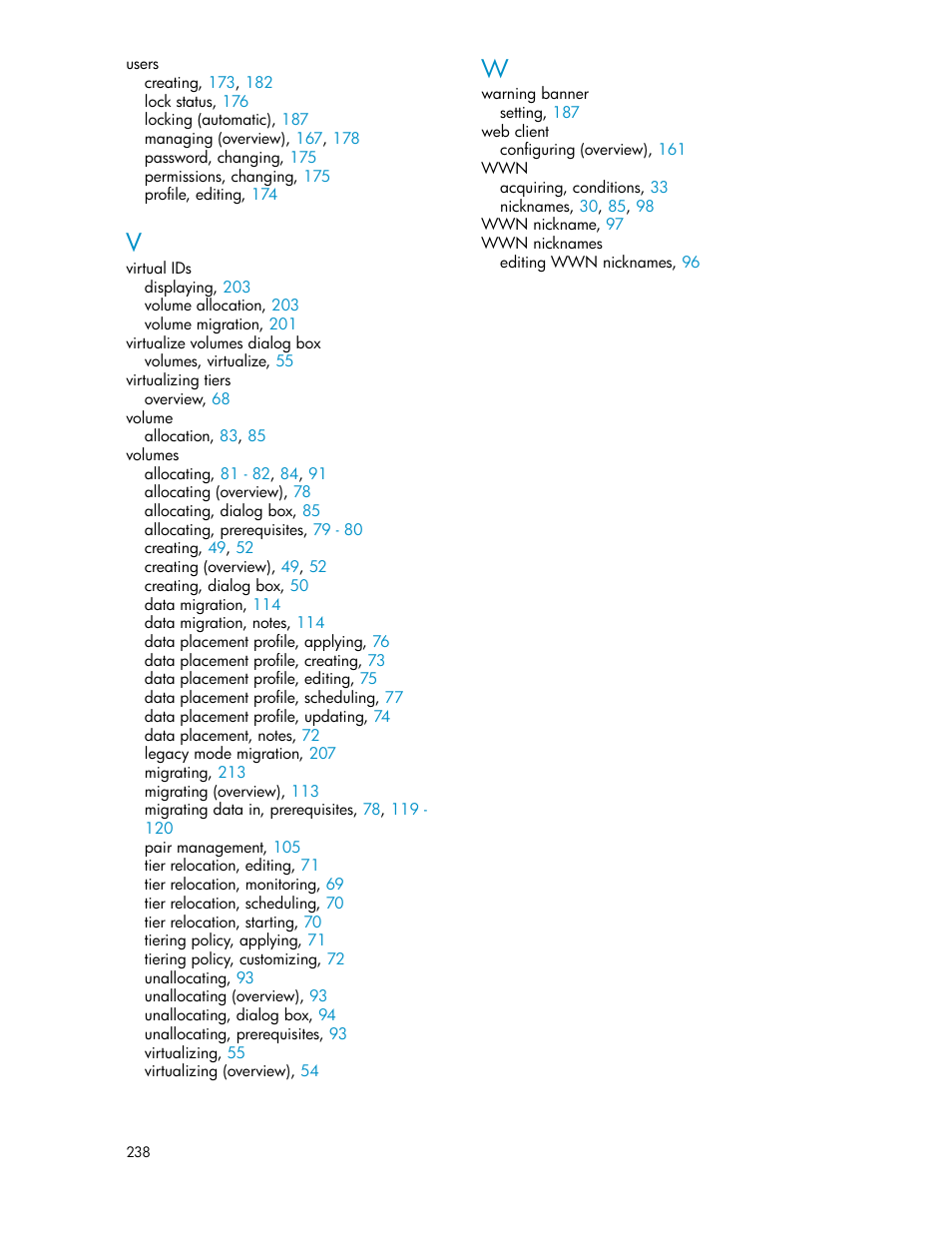 HP XP Array Manager Software User Manual | Page 238 / 238