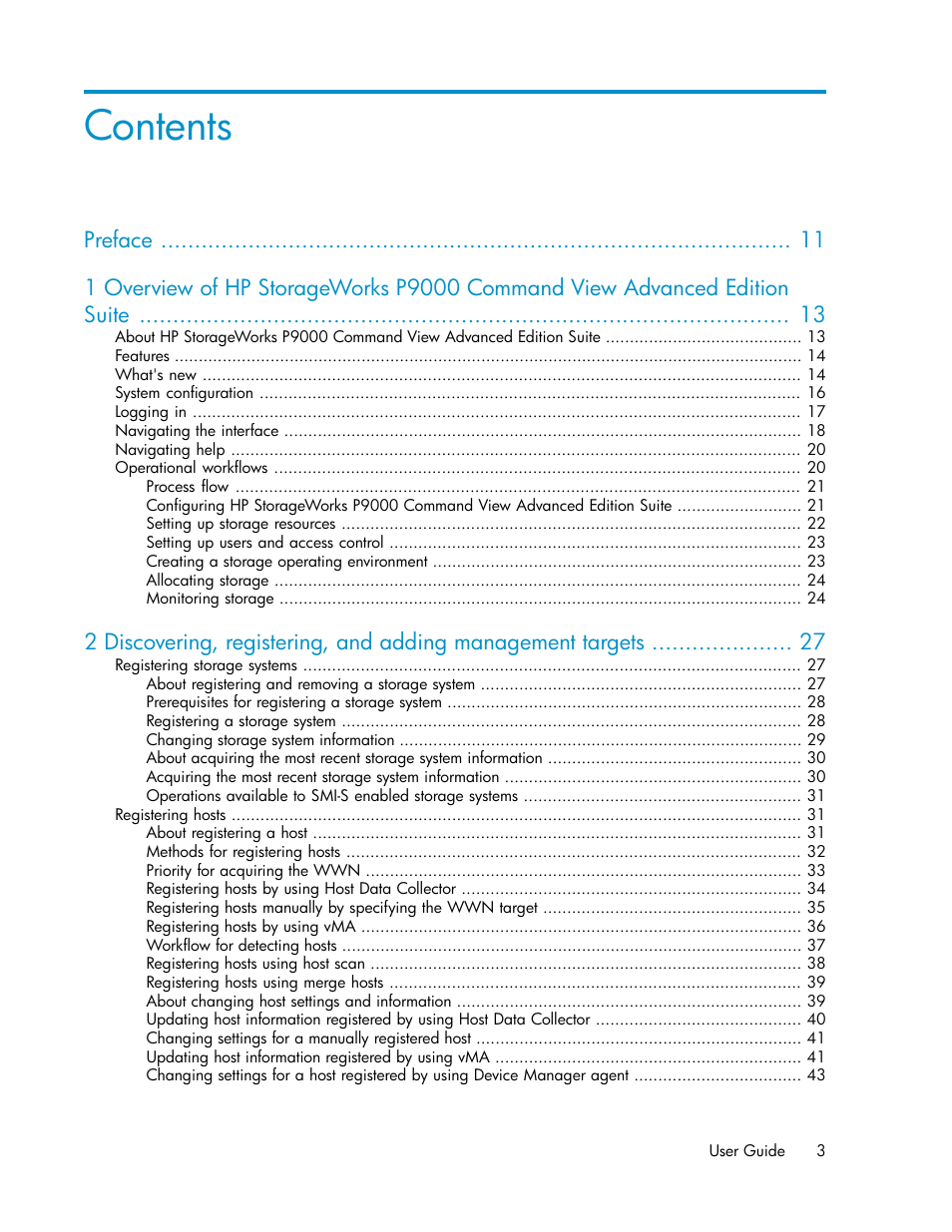 HP XP Array Manager Software User Manual | Page 3 / 238