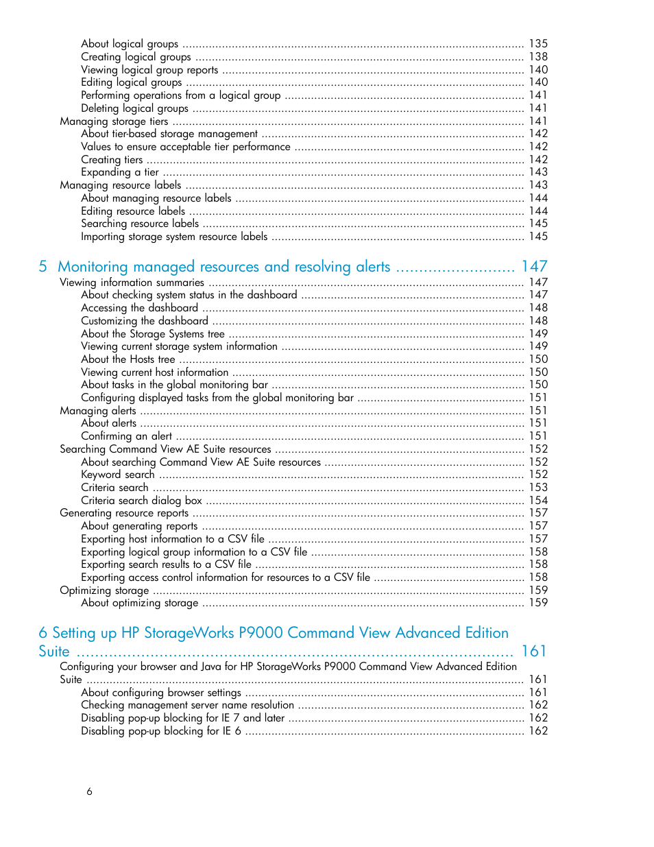 HP XP Array Manager Software User Manual | Page 6 / 238