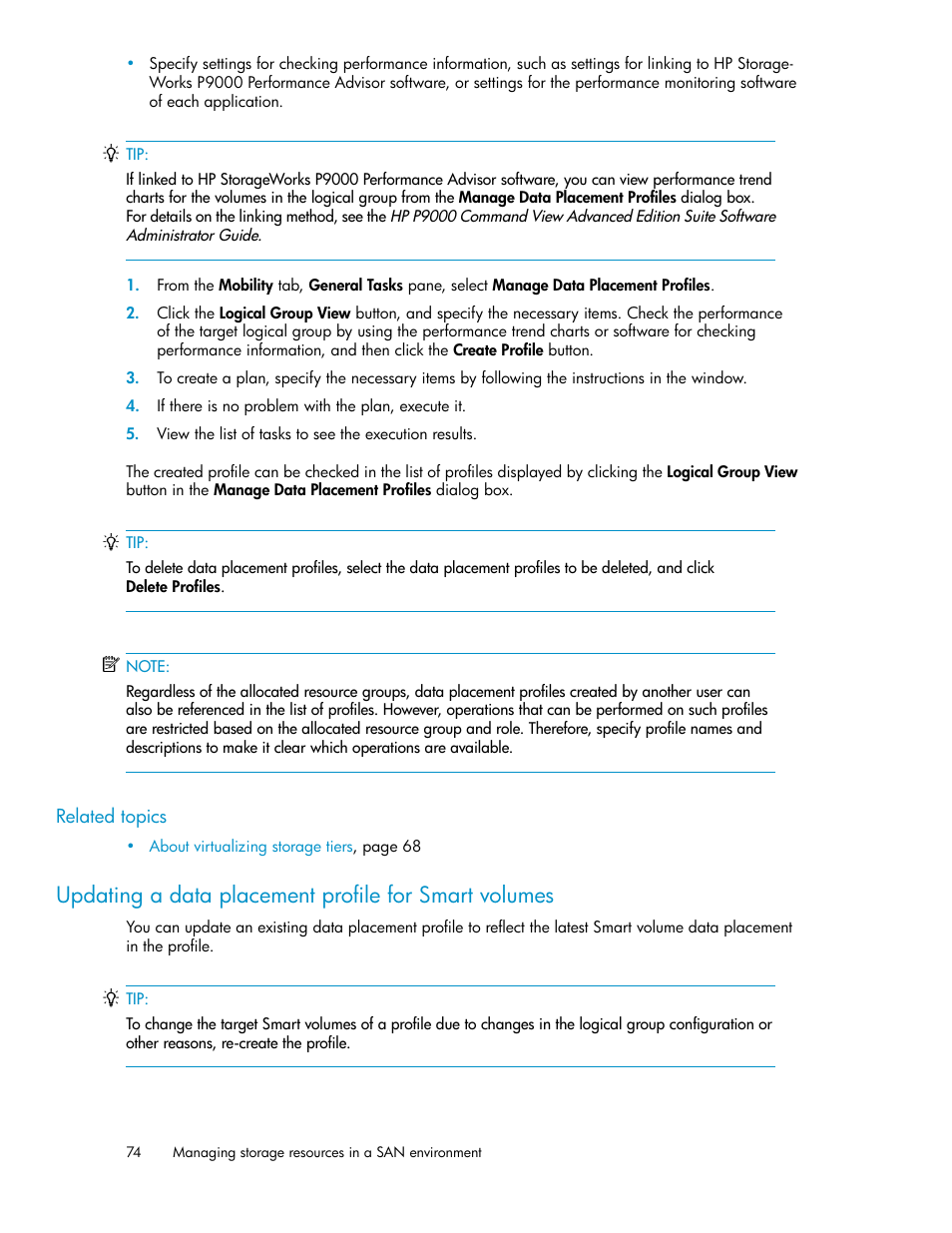 HP XP Array Manager Software User Manual | Page 74 / 238