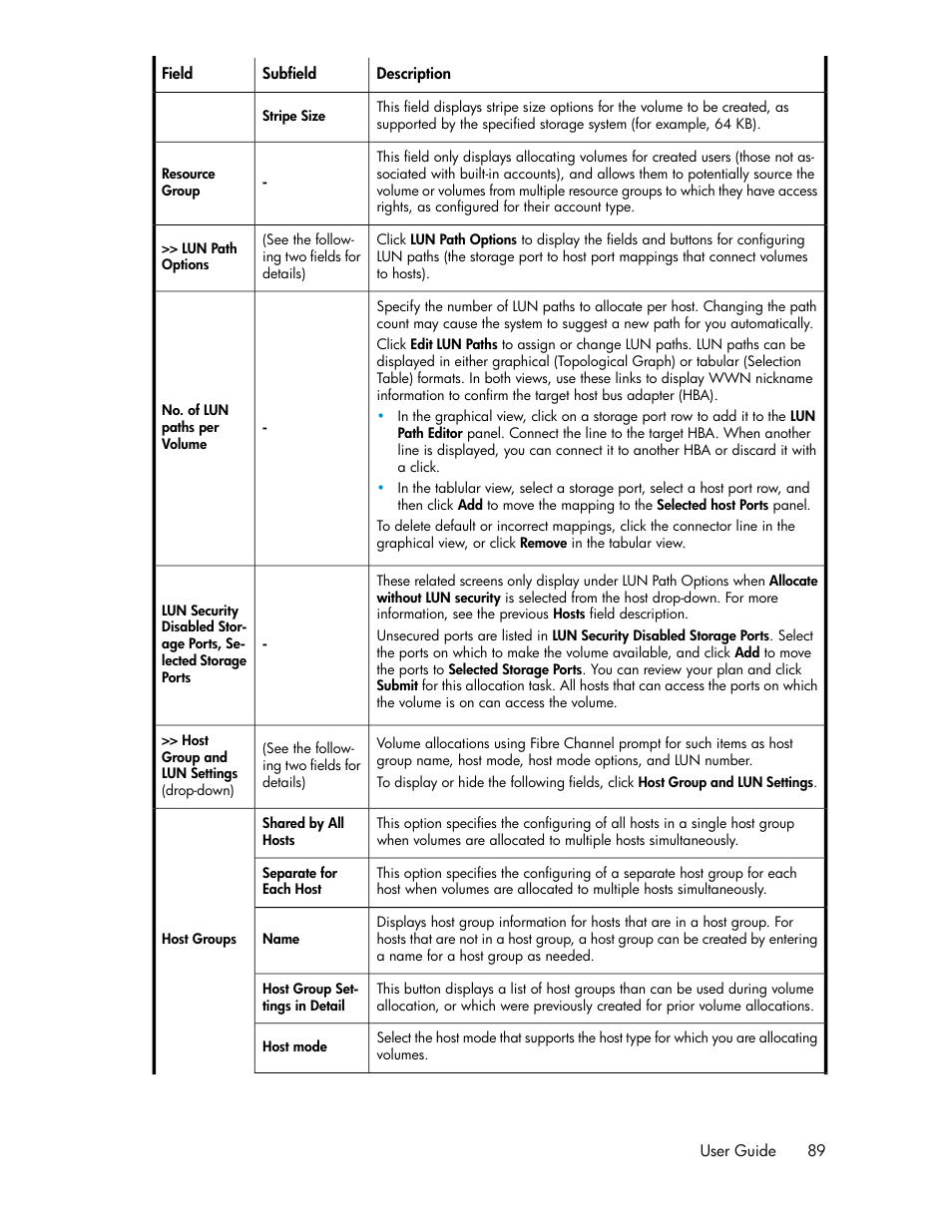 HP XP Array Manager Software User Manual | Page 89 / 238