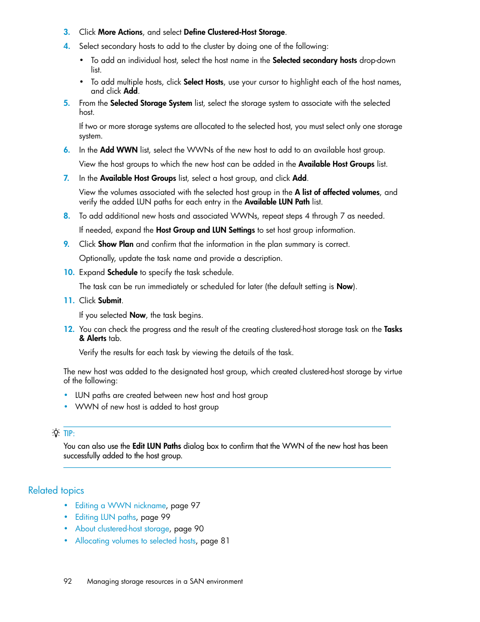 HP XP Array Manager Software User Manual | Page 92 / 238