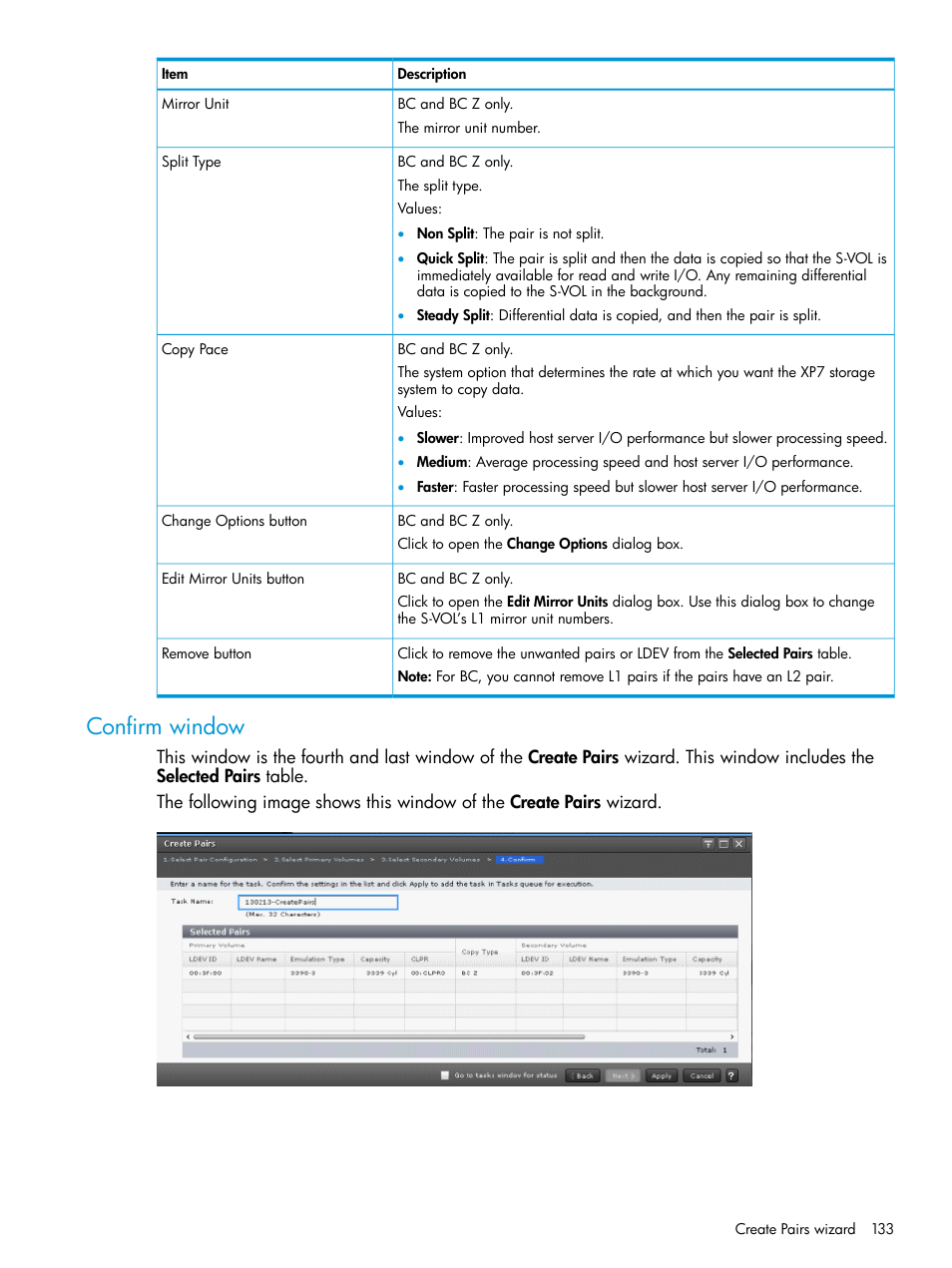 Confirm window | HP XP Racks User Manual | Page 133 / 153