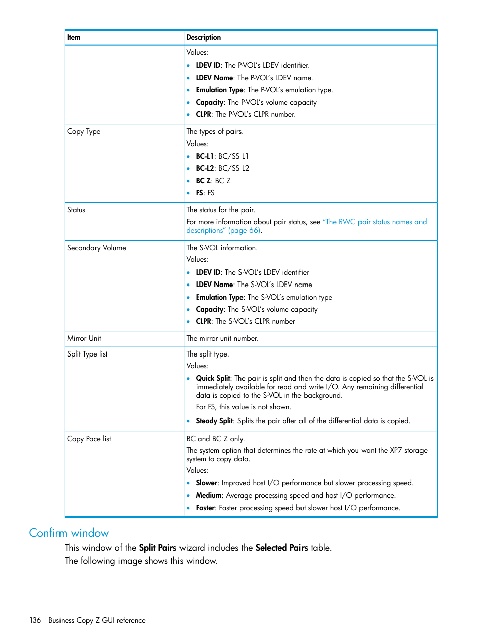 Confirm window | HP XP Racks User Manual | Page 136 / 153